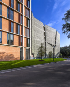 Rice University parking garage.